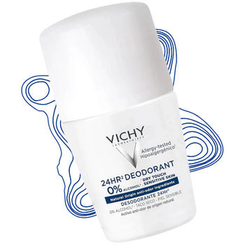 Dezodorant w kulce Vichy 24H Dry Touch do skóry wrażliwej 50 ml
