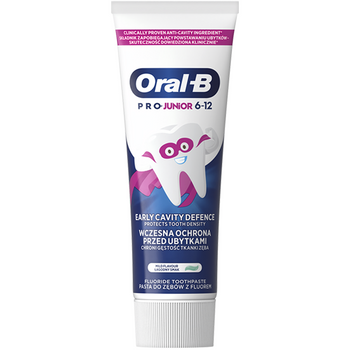 Pasta do zębów dla dzieći Oral-B Pro Junior 6-12 lat łagodny smak 75 ml
