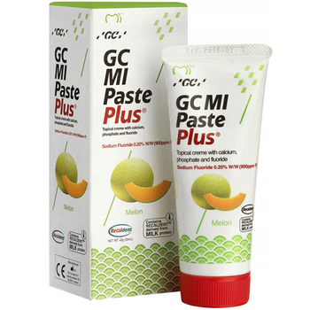 Pasta do zębów GC Mi Paste Plus Płynne szkliwo z fluorem Melon 35 ml