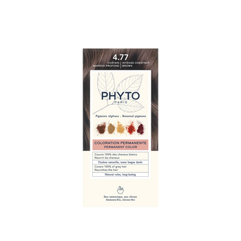 1x Farba do włosów Phyto No 4,77 Intense Chestnut Brown 112 ml