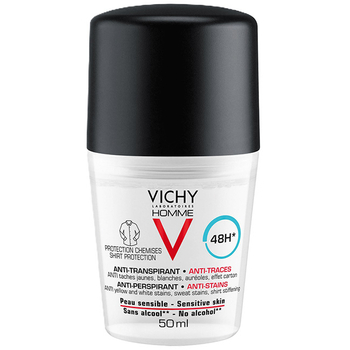 Antyperspirant w kulce Vichy Homme przeciw śladom na ubraniach 48h 50 ml