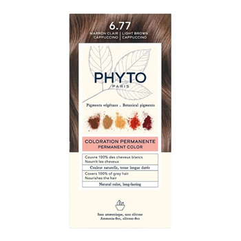 Farba do włosów Pielęgnacyjna Phyto No 6.77 Cappuccino Light Brown 112 ml