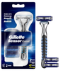 Maszynka rączka Gillette Sensor Excel + 3 wkłady ostrza
