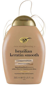 Odżywka do włosów wygładzająca OGX z brazylijską keratyną 385 ml