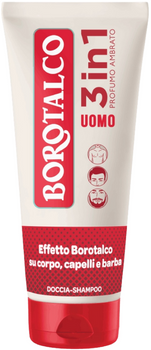 Żel pod prysznic męski BOROTALCO 3 w 1 Profumo Ambrato 200 ml