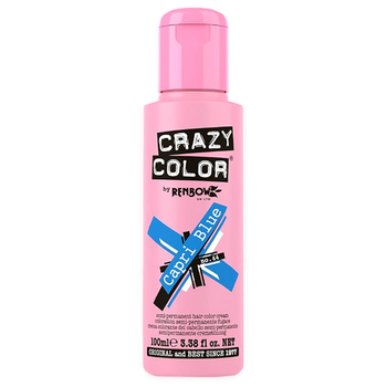 Toner krem do koloryzacji włosów Crazy Color Capri Blue 44 Niebieski 100 ml