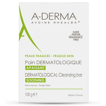 Oczyszczająca kostka dermatologiczna A-Derma oczyszcza i łagodzi skórę 100g