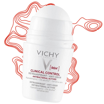 Dezodorant w kulce dla kobiet Vichy do skóry wrażliwej 96h 50 ml