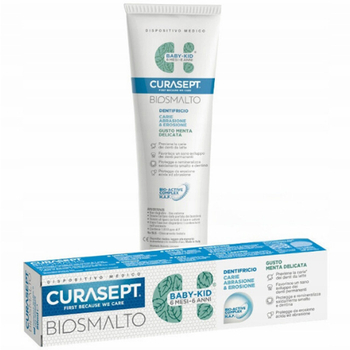 Pasta do zębów dla dzieci Curasept Biosmalto Kids delikatna mięta 50 ml