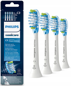 Końcówki Philips Sonicare C3 Premium Plaque Control białe HX9044/17 4 szt
