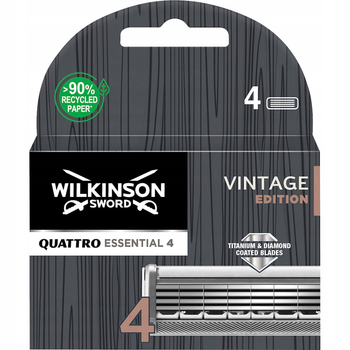 4 wkłady / 4 szt Wilkinson Quattro Essential 4 Vintage