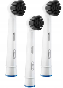 3x ORYGINALNE KOŃCÓWKI ORAL-B PURE CLEAN WĘGIEL
