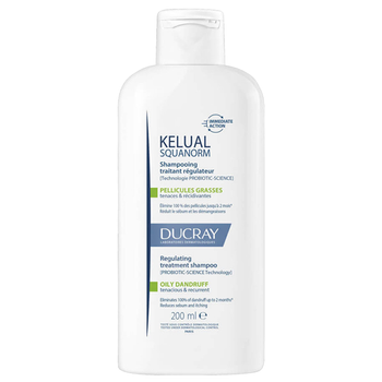 Szampon Ducray Kelual Squanorm przeciwłupieżowy do włosów tłustych 200 ml