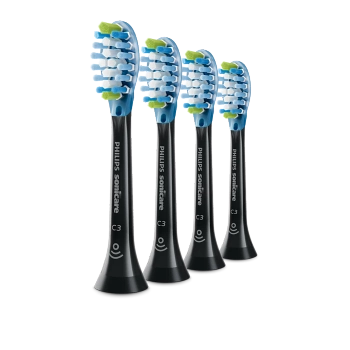 Końcówki Philips C3 Premium Plaque Defence Czarne HX9044/33 4 szt