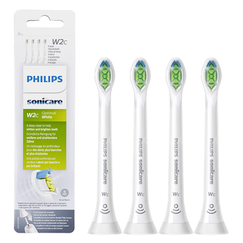 4x Końcówki do szczoteczek  Philips Sonicare Optimal White W2c HX6074