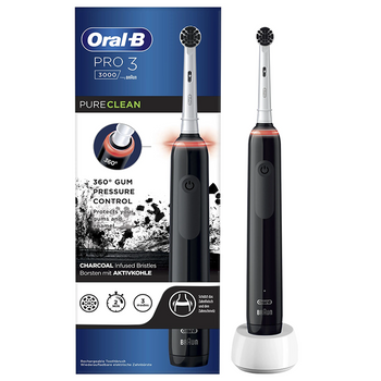 Szczoteczka elektryczna do zębów Oral-B Pro 3000 Black Pure Clean