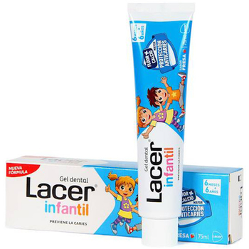 Żel pasta do zębów dla dzieci Lacer Truskawka 2-6 lat 75 ml