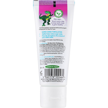 Pasta do zębów dla dzieci 3+ BRUSH-BABY Delikatna mięta Dino 50 ml