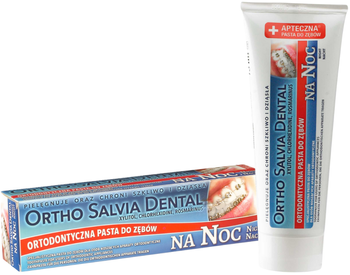 Pasta ortodontyczna do zębów ORTHO SALVIA DENTAL na noc 75 ml