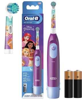 Szczoteczka elektryczna dla dzieci 3+ Oral-B Kids na Baterie Księżniczki db
