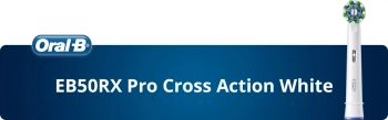 1x Końcówka do szczoteczki ORAL-B EB50RX Cross Action PRO White