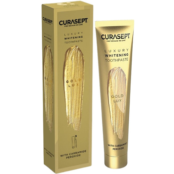 Pasta do zębów wybielająca z cząsteczkami złota CURASEPT Gold Luxury 75 ml