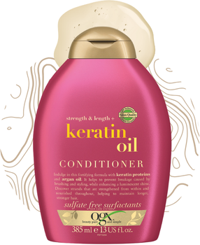 Odżywka do włosów OGX wzmacniająca z olejkiem keratynowym 385 ml