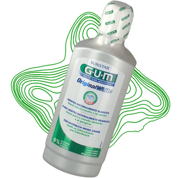 Płyn do płukania Gum Sunstar Original White skutecznie wybielanie 500 ml