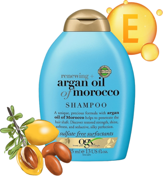 Szampon regenerujący do włosów zniszczonych OGX z olejkiem arganowym 385 ml