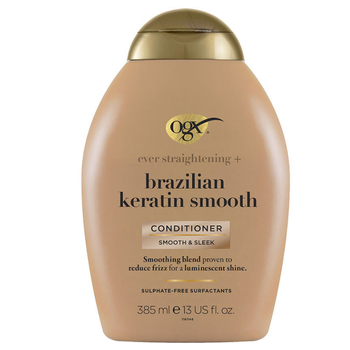 Odżywka do włosów wygładzająca OGX z brazylijską keratyną 385 ml