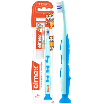Szczoteczka manualna Elmex miękka dla dzieci 0-2 lata + mini pasta 12 ml