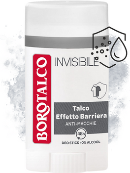Antyperspirant w sztyfcie bezbarwny BOROTALCO Invisible 40 ml
