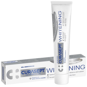 Wybielająca pasta z nadtlenkiem wodoru i PVP Curasept Whitening 75 ml