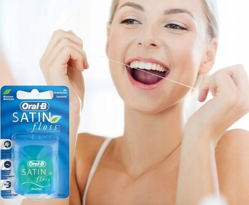 Oral-B Satin Floss Mint Nić Dentystyczna do zębów 25 m 1 szt