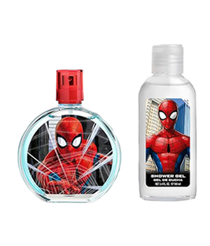 Marvel Spiderman kosmetyczka z wodą toaletową 100ml i żel do kąpieli 100ml