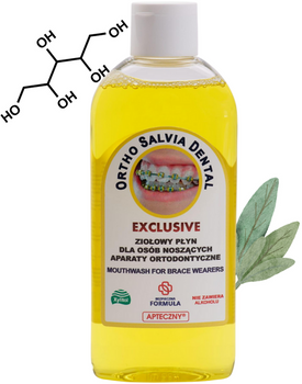 Płyn do płukania jamy ustnej ORTHO SALVIA DENTAL exclusive 200 ml
