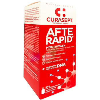 Płyn do płukania ust na afty Curasept Afte Rapid łagodzi ból 125 ml
