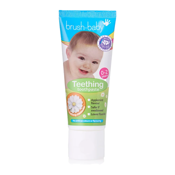 Pasta do zębów Brush-Baby jabłkowo-miętowa dla dzieci w wieku 0-2 lat 50 ml