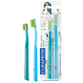 Zestaw szczoteczek do zębów Curaprox CS 5460 + Smart 7600 Animal Edition