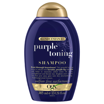 Szampon do włosów wzmacniający OGX Purple Toning Blonde Enhance 385 ml