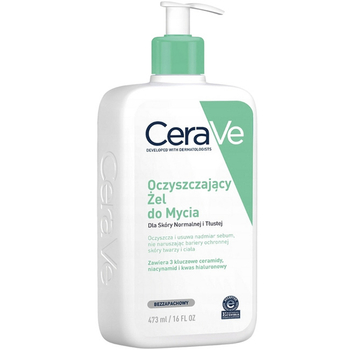 Żel oczyszczający do mycia twarzy i ciała pieniący się CeraVe 473 ml