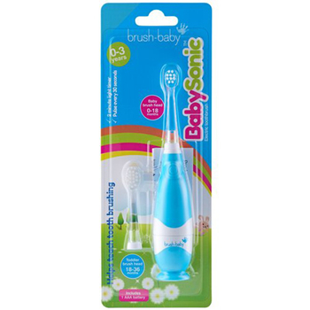 Soniczna szczoteczka dla dzieci 0-3 lat Brush-Baby BabySonic niebieska