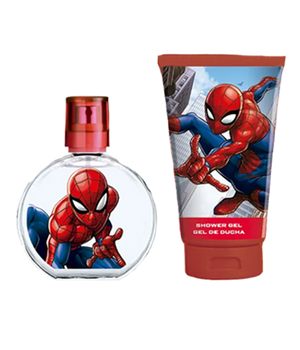 Marvel Spiderman kosmetyczka dla dzieci z wodą toaletową 50 ml i żel 100 ml