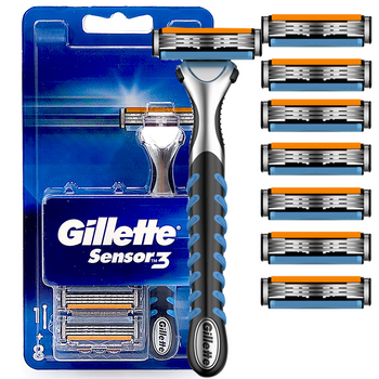 Maszynka rączka do golenia Gillette Sensor3 + 8 wkładów ostrzy