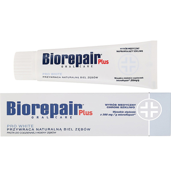Pasta do zębów wybielająca BIOREPAIR Plus Pro White miętowa 75 ml