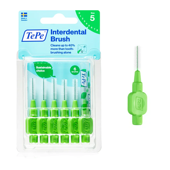 Szczoteczki międzyzębowe TePe Size 5 Green 6 szt