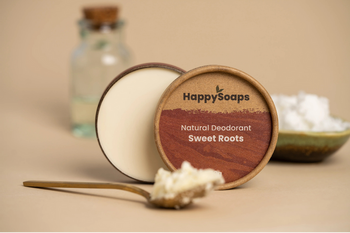 Naturalny dezodorant słodki i pachnący Happysoaps Sweet Roots wegański 45g