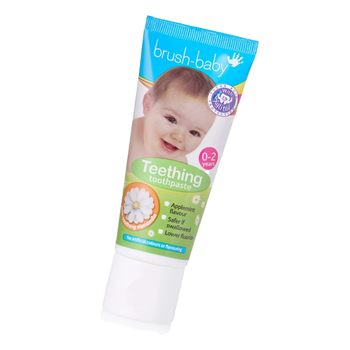 Pasta do zębów Brush-Baby jabłkowo-miętowa dla dzieci w wieku 0-2 lat 50 ml
