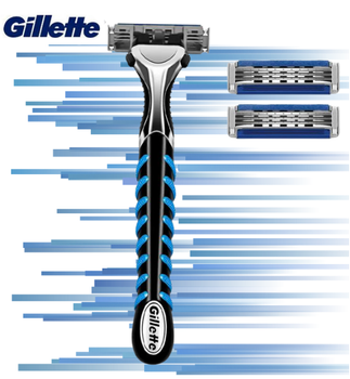 Maszynka rączka Gillette Sensor Excel + 3 wkłady ostrza