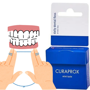 Nić dentystyczna woskowana Curaprox DF 850